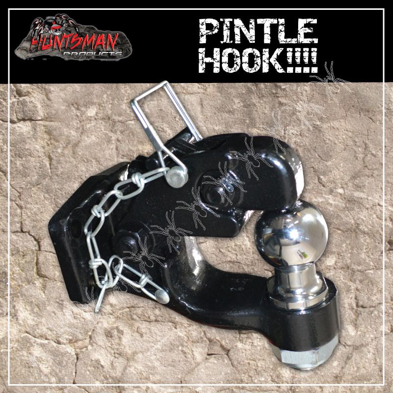 8000kg Pintle hook with combination 50mm tow ball rated 3500kg.